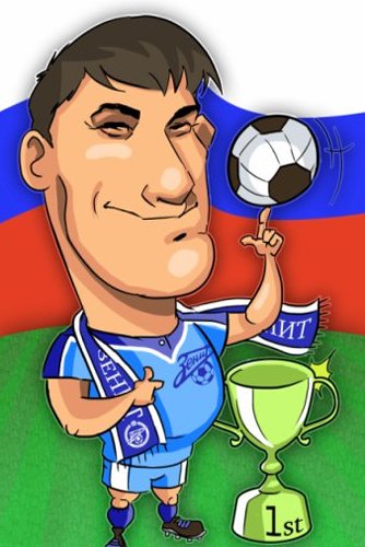 Шаржи на футболистов сборной