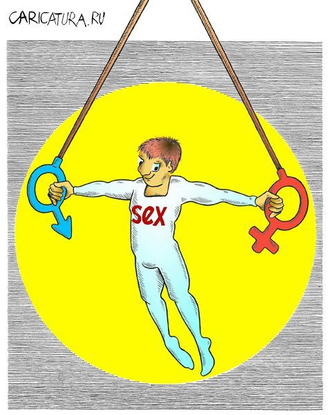 Гимнаст карикатура