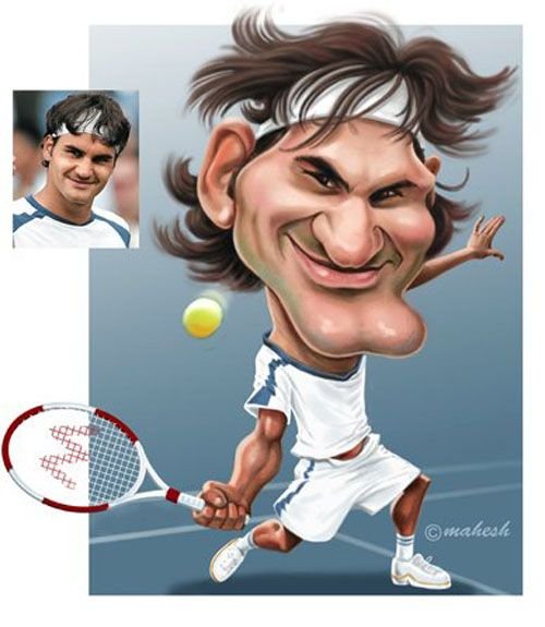 Шарж теннисист
