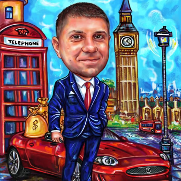 Шарж мужчина