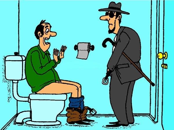 Унитаз карикатура