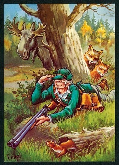 Шарж охотник