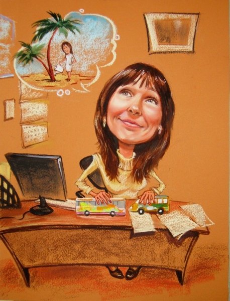 Офисный шарж