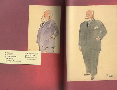Владимир-Иванович Немирович-Данченко портрет акварелью