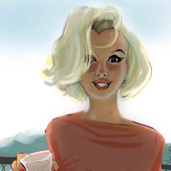 Мультяшная блондинка