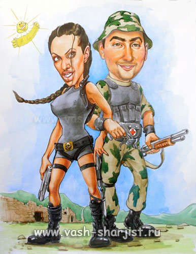Мультяшные девушки в военной форме