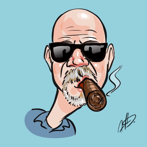 Карикатуры с сигарой