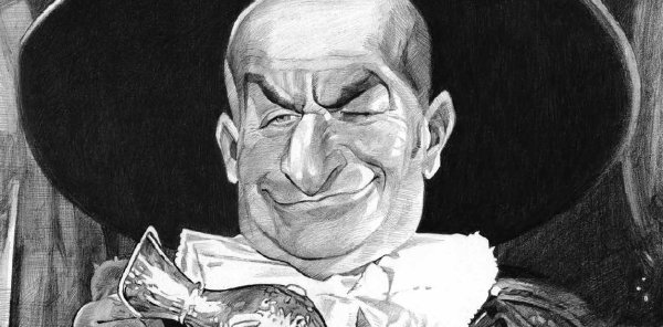 Луи де Фюнес шаржи карикатуры