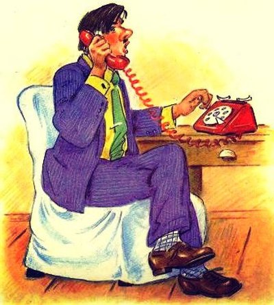 Чуковский портрет шарж