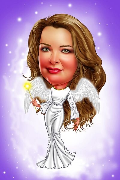 Ангел рисунок карикатура