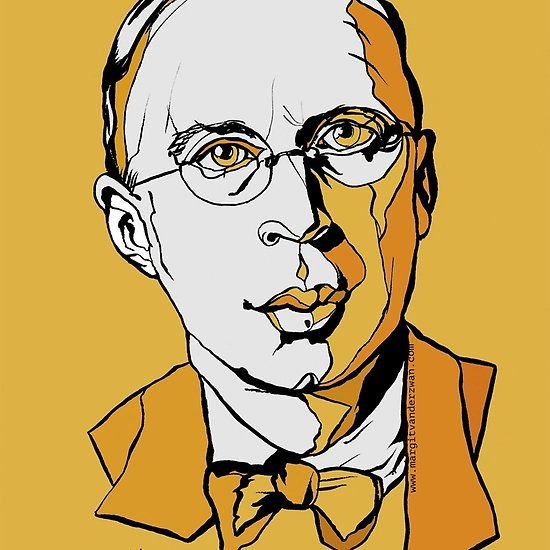 Шарж Маяковского Прокофьеву