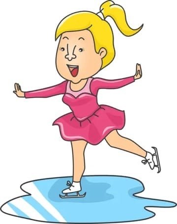 Люди катаются на коньках