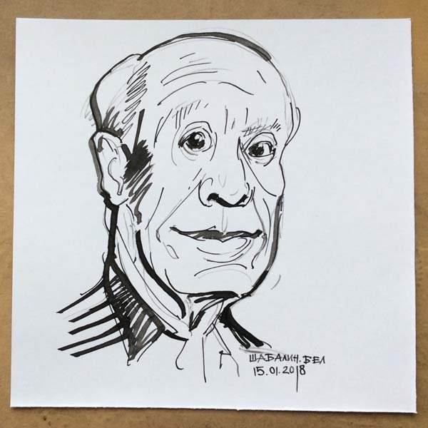 Пикассо на шаржах