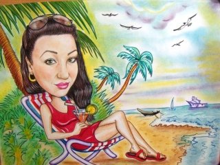 Актриса карикатура