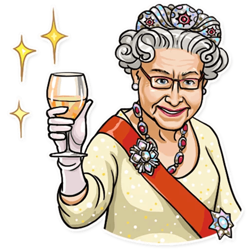 Елизавета 2 Стикеры телеграмм