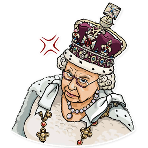 Стикеры Королева Елизавета телеграмм