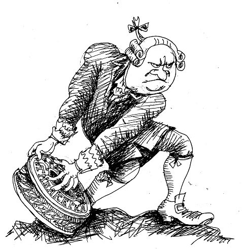 Россия в английской карикатуре XVIII века