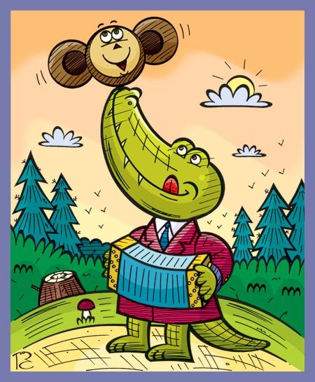 Карикатура сказочного героя