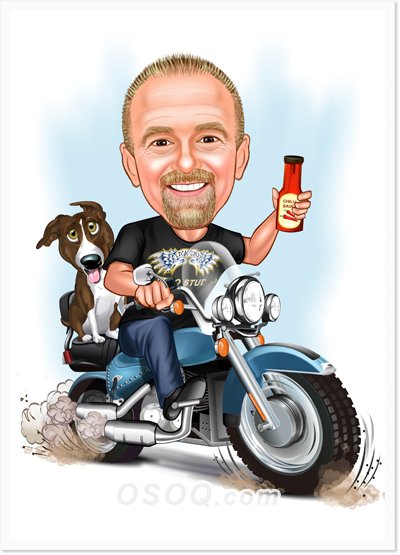 Шарж мотогонщик (50 фото)