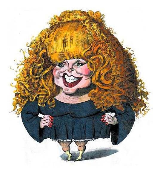 Надежда Бабкина карикатура