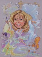 Карикатура на учителя рисования