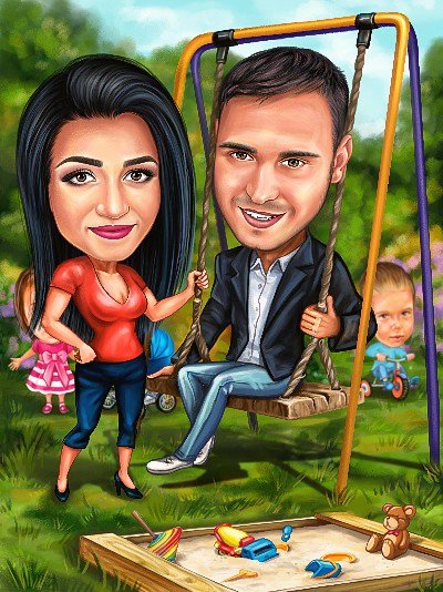 Шарж домохозяйка