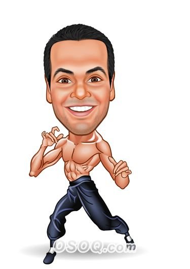 Шарж каратист