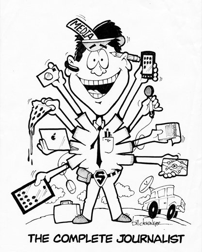 Журналист карикатура