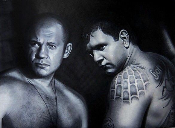 Александр и Федор Емельяненко арт