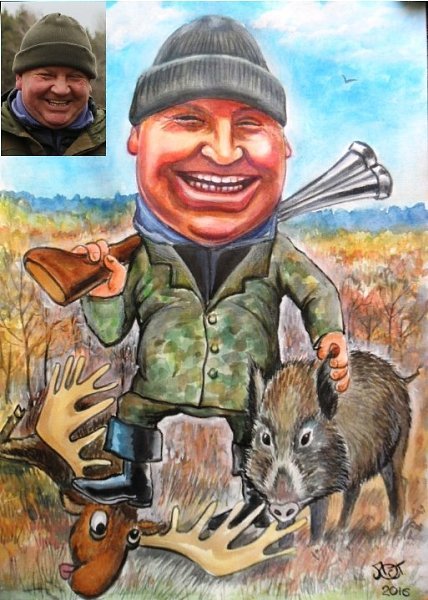 Шаржи на охотников
