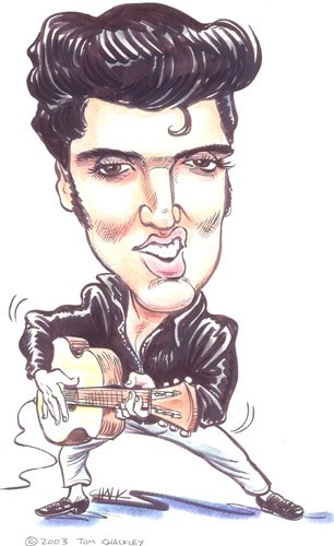 Элвис Пресли шарж