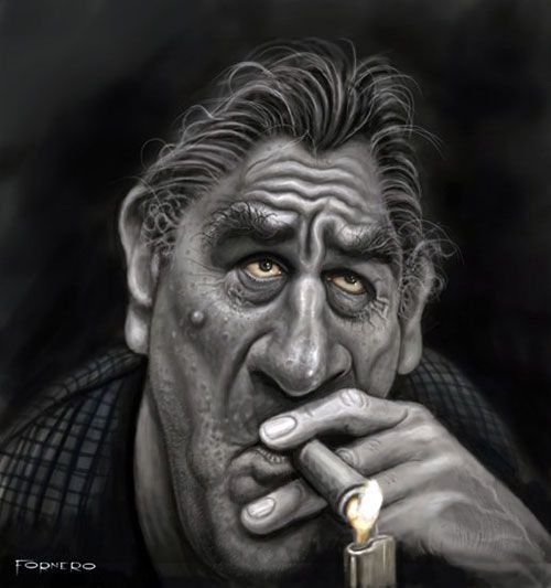 Роберт де Ниро карикатура