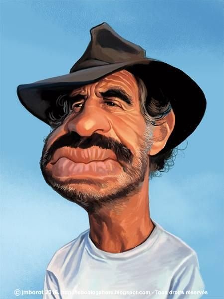 Бельмондо профессионал шарж