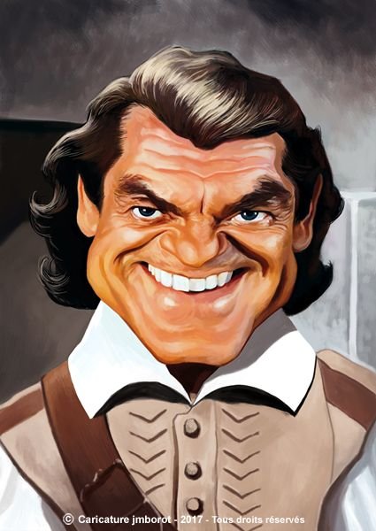 Жан-Поль Бельмондо шарж