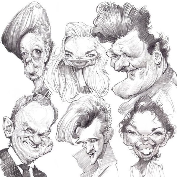 Шарж Роберт Дауни младший