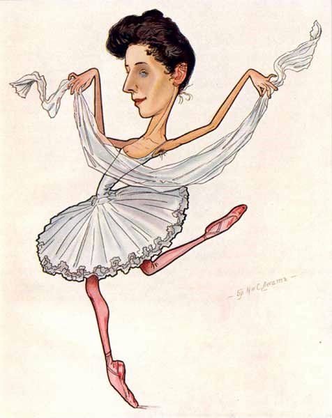 Танцовщица карикатура
