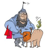 Шарж Король на троне