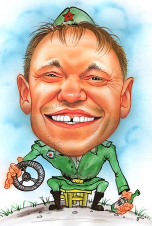 Шарж полицейский мужчина