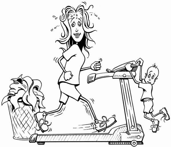 Шарж спортсменка