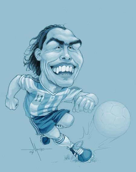 Карикатуры футболистов