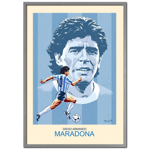 Шарж на Диего Марадону