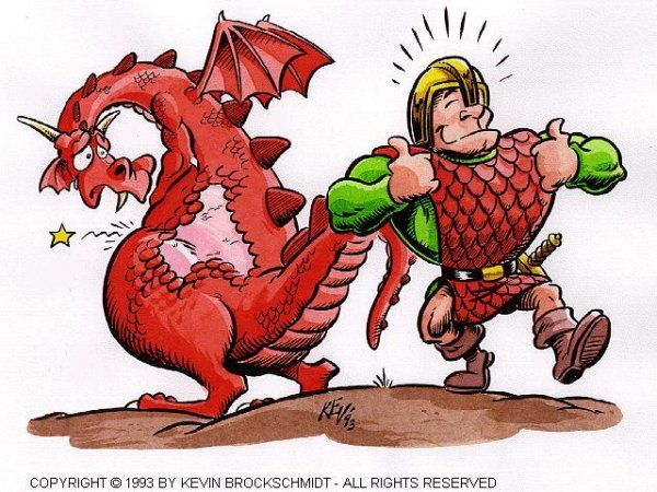 Дракон карикатура