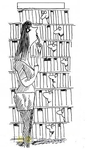 Библиотечные карикатуры