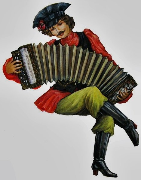 Парень с гармошкой