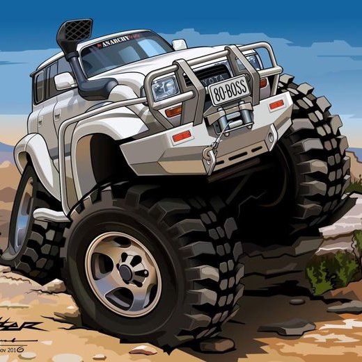 Мультяшный внедорожник