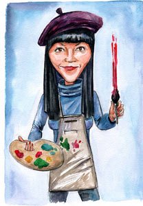 Шарж с днем рождения