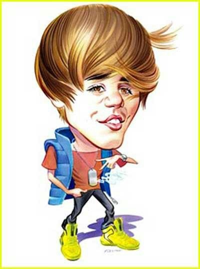 Justin Bieber карикатура