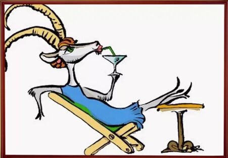 Коза рисунки прикольные