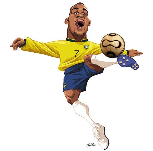 Криштиану Роналду шарж
