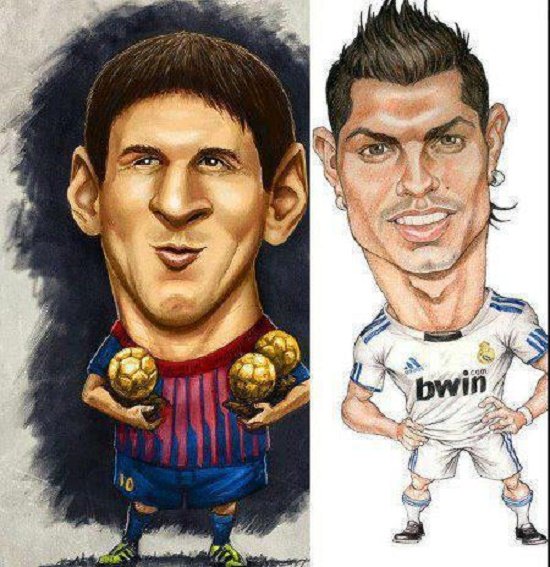Шаржи на известных футболистов